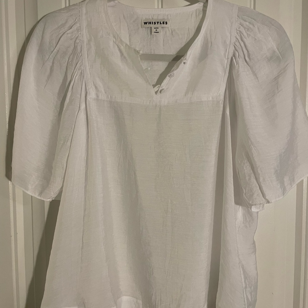 Whistler short-sleeve flowy sheer top